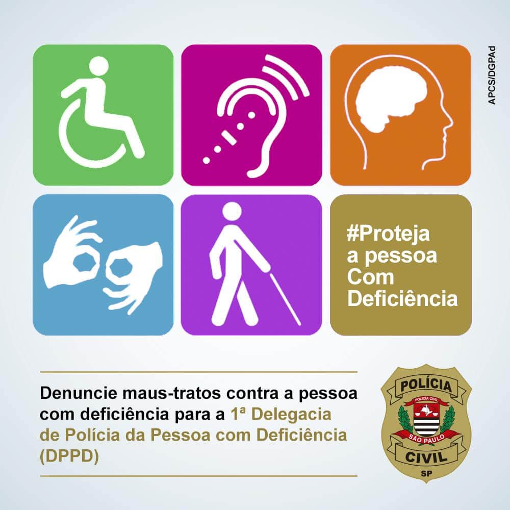 Capital de São Paulo conta com a 1ª Delegacia de Polícia da Pessoa com Deficiência (DPPD).