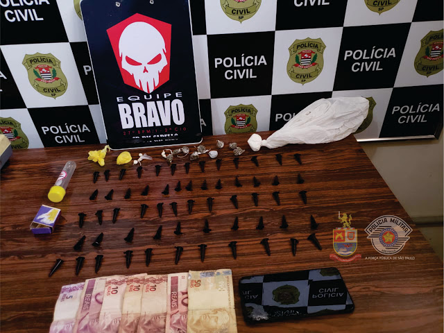 Policia Militar de Igaraçu do Tietê prende três por tráfico