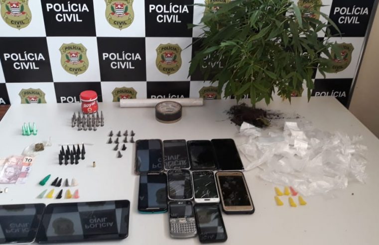 Em ação conjunta, polícias Civil e Militar apreendem drogas em Igaraçu do Tietê