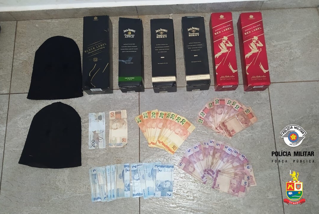 Ladrão é preso após cometer roubo em mercado de Taguaí – SP