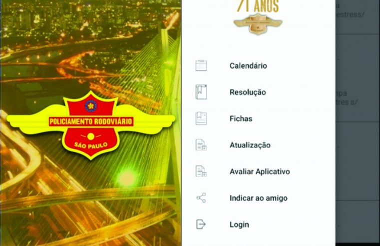 Comando de Policiamento Rodoviário desenvolve aplicativo para informações aos usuários de rodovias.